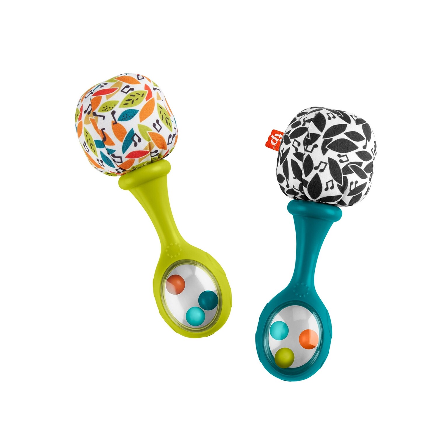 Fisher-Price Rattle n Rock Maracas, Neutral Colors (HXM27)