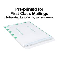 Staples® Wove Self-Sealing First-Class Catalog Envelopes; 10 x 13, White, 100/Box (195032/19297)