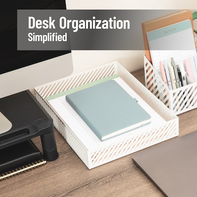 Mind Reader Paper Tray, White (MOSTRAY-WHT)