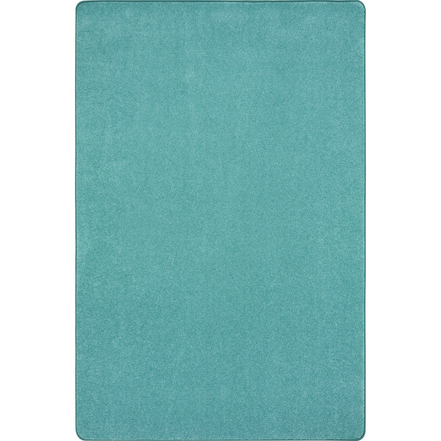 Joy Carpets Just Kidding Polyester 6 x 9 Machine Tufted Rug, Seafoam (623Q-08)