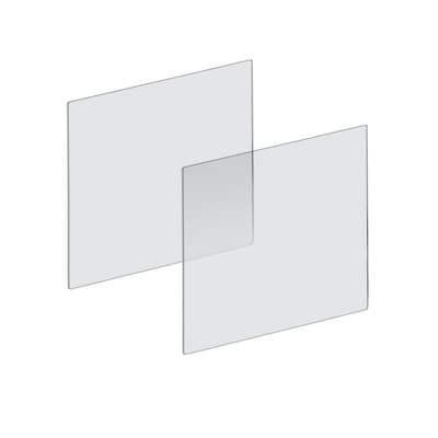 Azar Surface Mount Sneeze Guard, 20H x 20W, Clear Plexiglass, 2/Pack (179620)