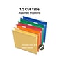 Staples Reinforced Box Bottom Hanging File Folders, 2" Expansion, 1/5-Cut Tab, Letter Size, Assorted, 25/Box (ST20028-CC)