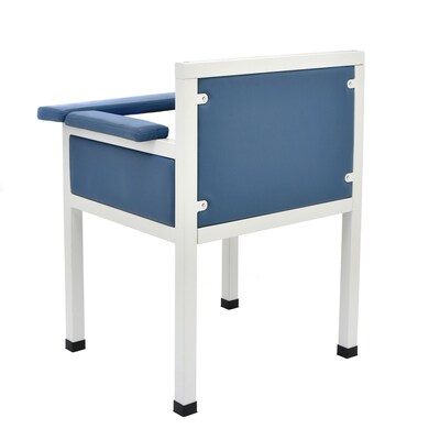 Viva Comfort. Antimicrobial Phlebotomy Blood Drawing Chair, 350 lbs. Capacity, Blue (ADI997-02-BLU-MK)