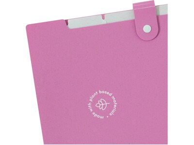 U Brands U-Eco Poly Expandable Folders, 6-Pocket, Letter Size, Assorted Colors, 3/Pack (6592U01-12)