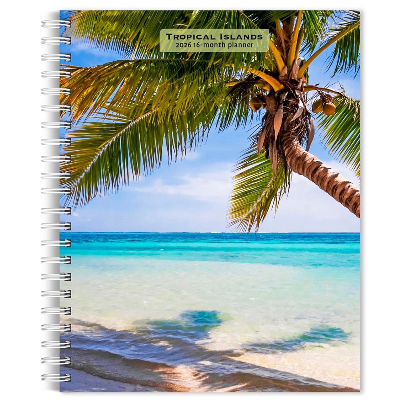 2026 BrownTrout Tropical Islands 6.5 x 7.75 Weekly Planner (9798330705979)