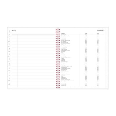 2026 Blue Sky Joselyn 8.5" x 11" Calendar Year Weekly & Monthly Planner, Plastic Cover, Multicolored (110394-26)