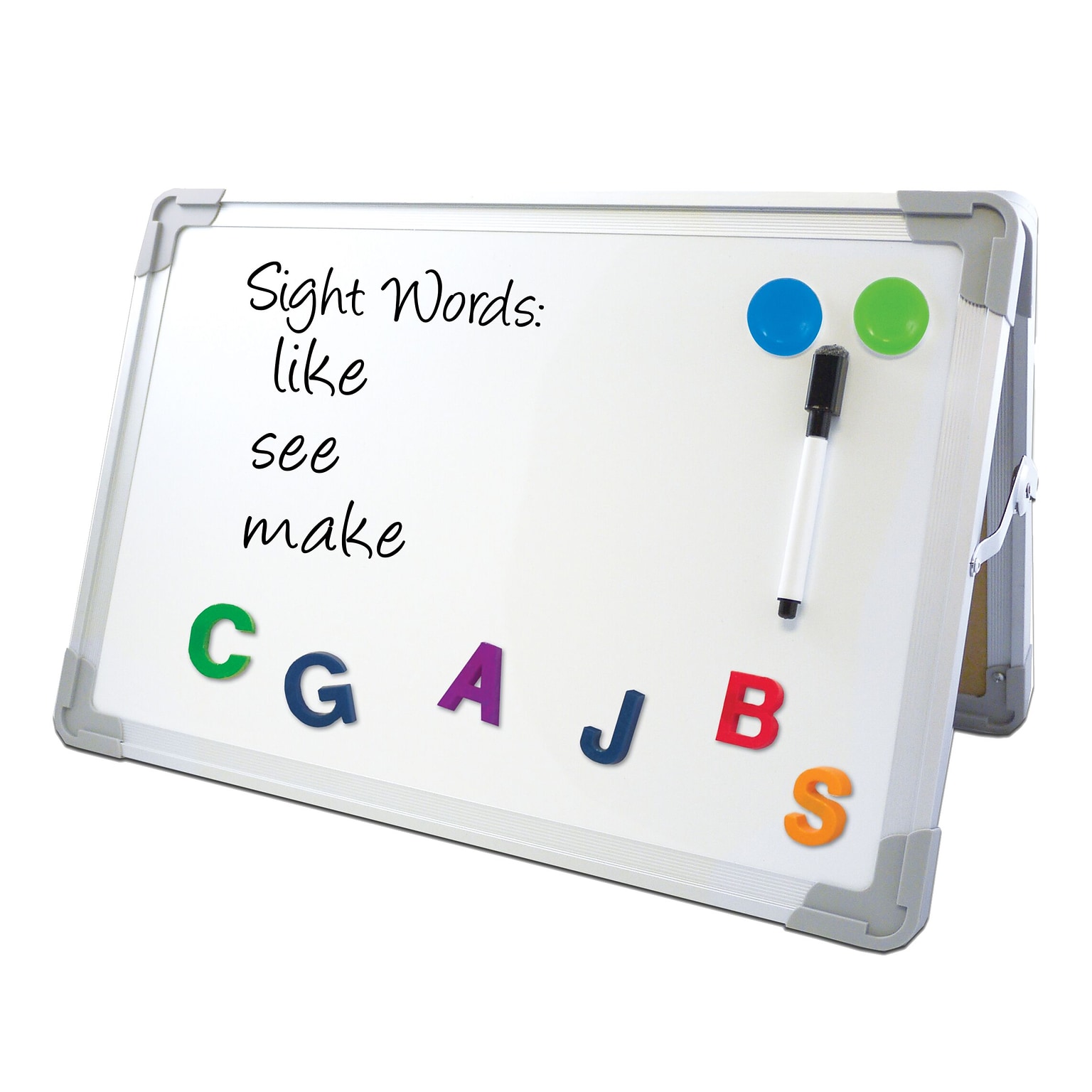 Flipside Double Sided Magnetic Dry-Erase Mobile Whiteboard Easel, 20 x 16, 3/Set (FLP50002)