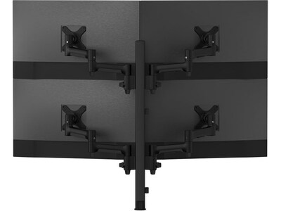 Atdec Adjustable Quad-Arm Monitor Mount, Up to 30" Monitor, Black (AWMS-4-4675-H-B)