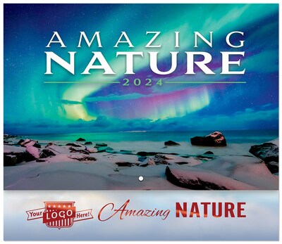 Custom Custom Luxe Amazing Nature Stapled Wall Calendar