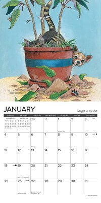 2026 Willow Creek Paws & Claws by Gary Patterson 7" x 7" Monthly Wall Calendar (53706)