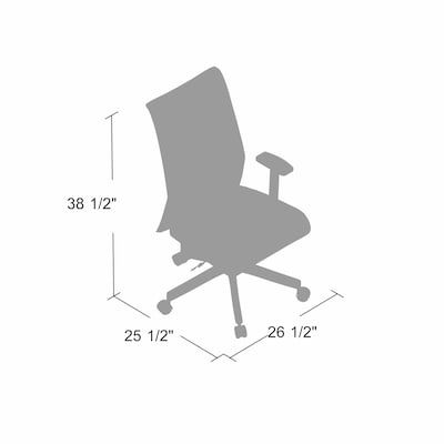 Boss Office Products Ergonomic Mesh Swivel Task Chair, Black (B6566-BK)