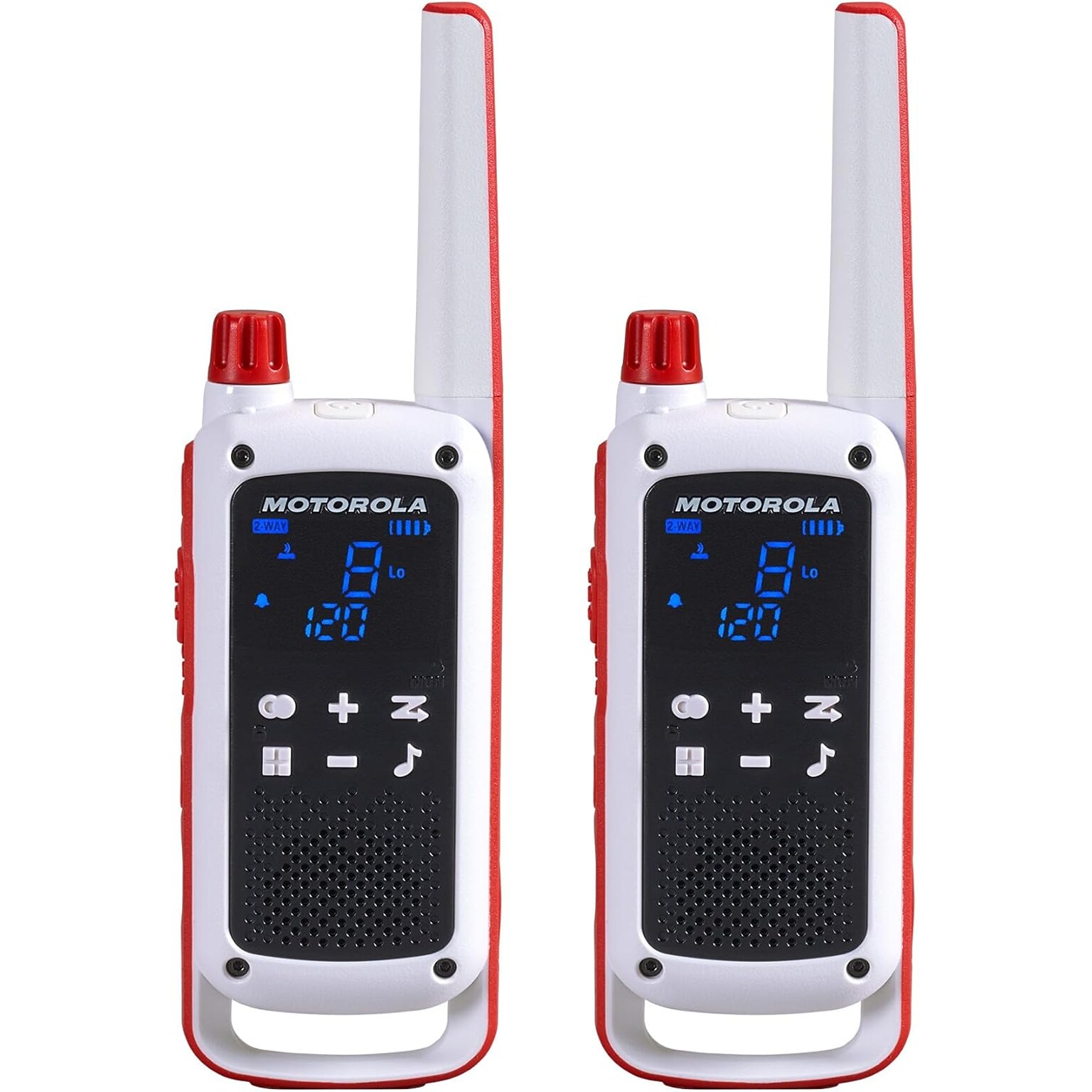 Motorola Talkabout Emergency 2-Way Radios, White (T478)
