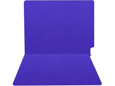 Medical Arts Press Heavy-Duty End Tab File Folder, Straight Cut, Letter-Size, Purple, 40/Box (S-09458-PRP)