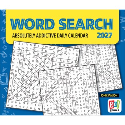 2027 BrownTrout Word Search 6 x 5 Daily Day-to-Day Calendar, Assorted Colors (9781645917663)