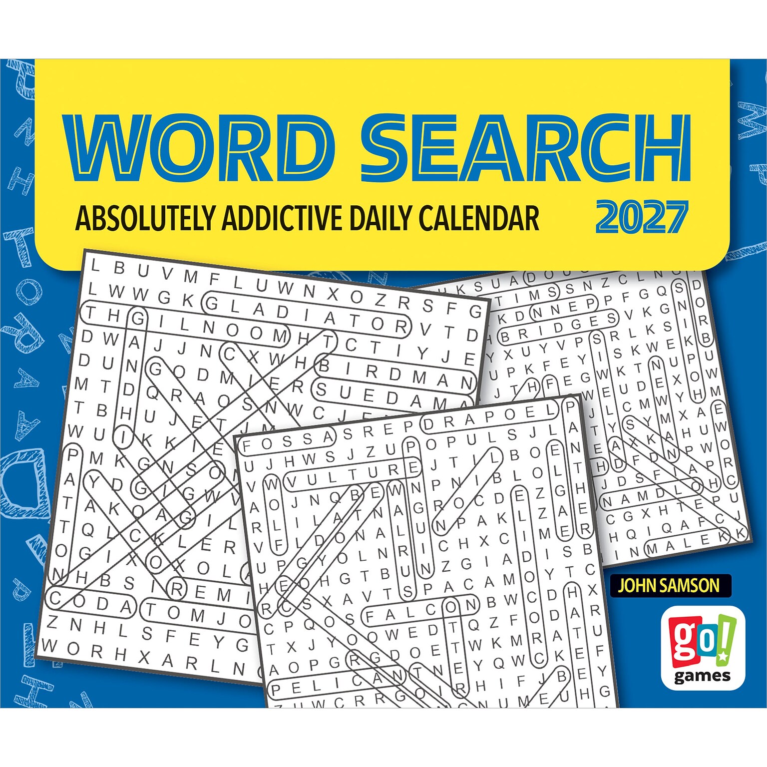2027 BrownTrout Word Search 6 x 5 Daily Day-to-Day Calendar, Assorted Colors (9781645917663)