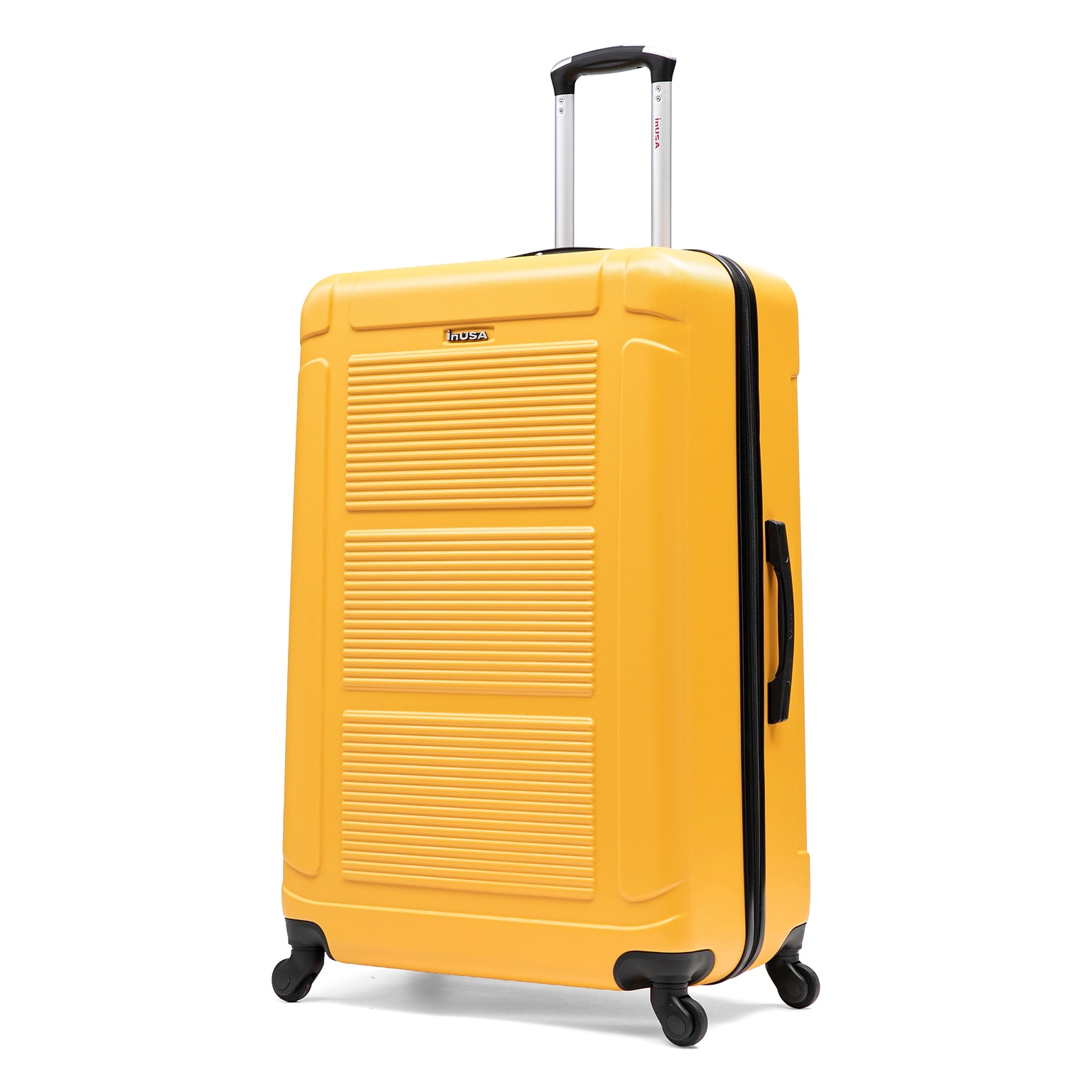 InUSA Pilot 33.27 Hardside Suitcase, 4-Wheeled Spinner, TSA Checkpoint Friendly, Mustard (IUPIL00XL-MUS)