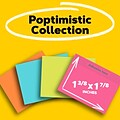 Post-it Notes, 1 3/8 x 1 7/8, Poptimistic Collection, 100 Sheet/Pad, 12 Pads/Pack (653AN)