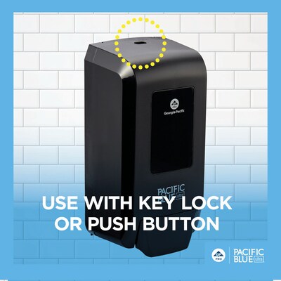 Pacific Blue Ultra Wall Mounted Hand Soap/Hand Sanitizer Dispenser, Black (53057)