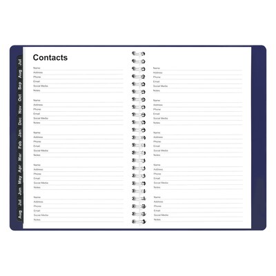 2026–2027 Staples 5" x 8" Academic Weekly and Monthly Planner, Navy (ST60362-27)