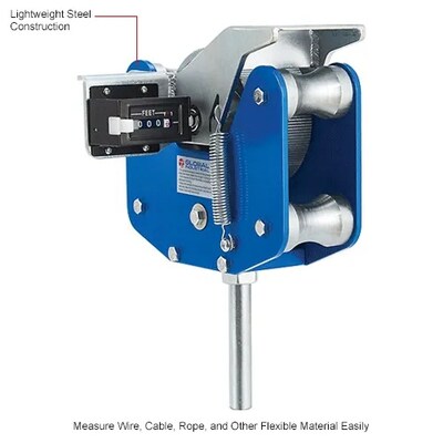 Global Industrial Heavy-Duty Wire Meter Counter, 1/16" - 2" Capacity (271291)
