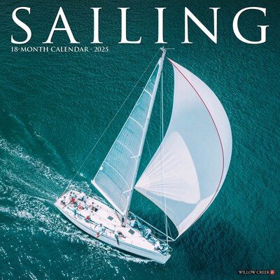 2025 Willow Creek Sailing 12 x 12 Monthly Wall Calendar (44728)