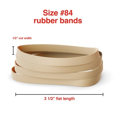 Staples Economy #84 Rubber Bands, 3-1/2 x 1/2, 45/Pack (28608-CC)