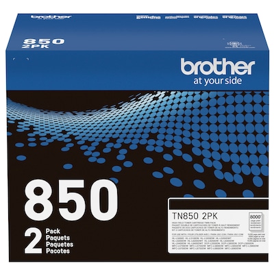 Brother TN8502PK Black Toner High Yield Cartridge, Print Up to 8,000 Pages, 2/Pack