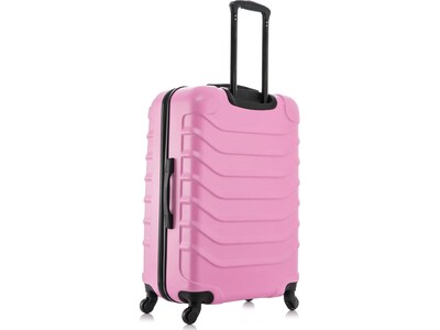 InUSA Endurance Polycarbonate/ABS 3-Piece Luggage Set, Pink (IUENDSML-PNK)