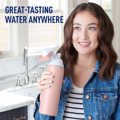 Brita Stainless Steel Filtered Water Bottle, 20 oz., Rose (36452)
