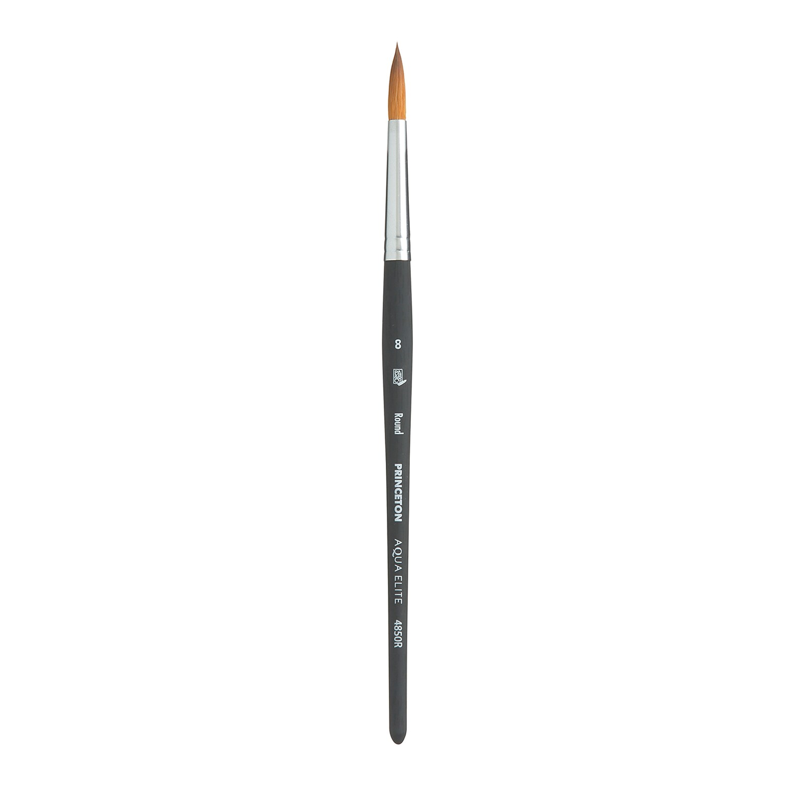 Princeton Aqua Elite Short Handle Watercolor Synthetic Round Brush (PBXP4850R8)