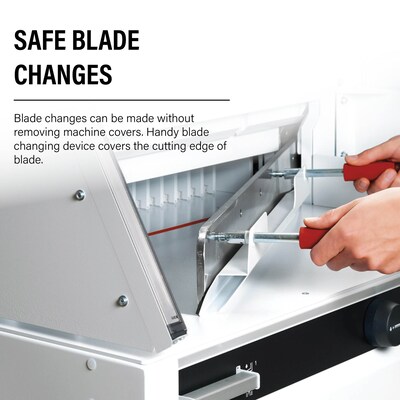 Triumph 6660 VRCUT Ready 25 1/2" Guillotine Paper Cutter, White (CU0492)