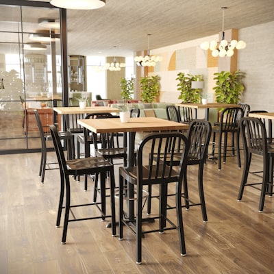 Flash Furniture Bennett 36"W x 36"D 1.5" Thickness Square Table Top, Wooden, Natural (GSF0033636NAT)