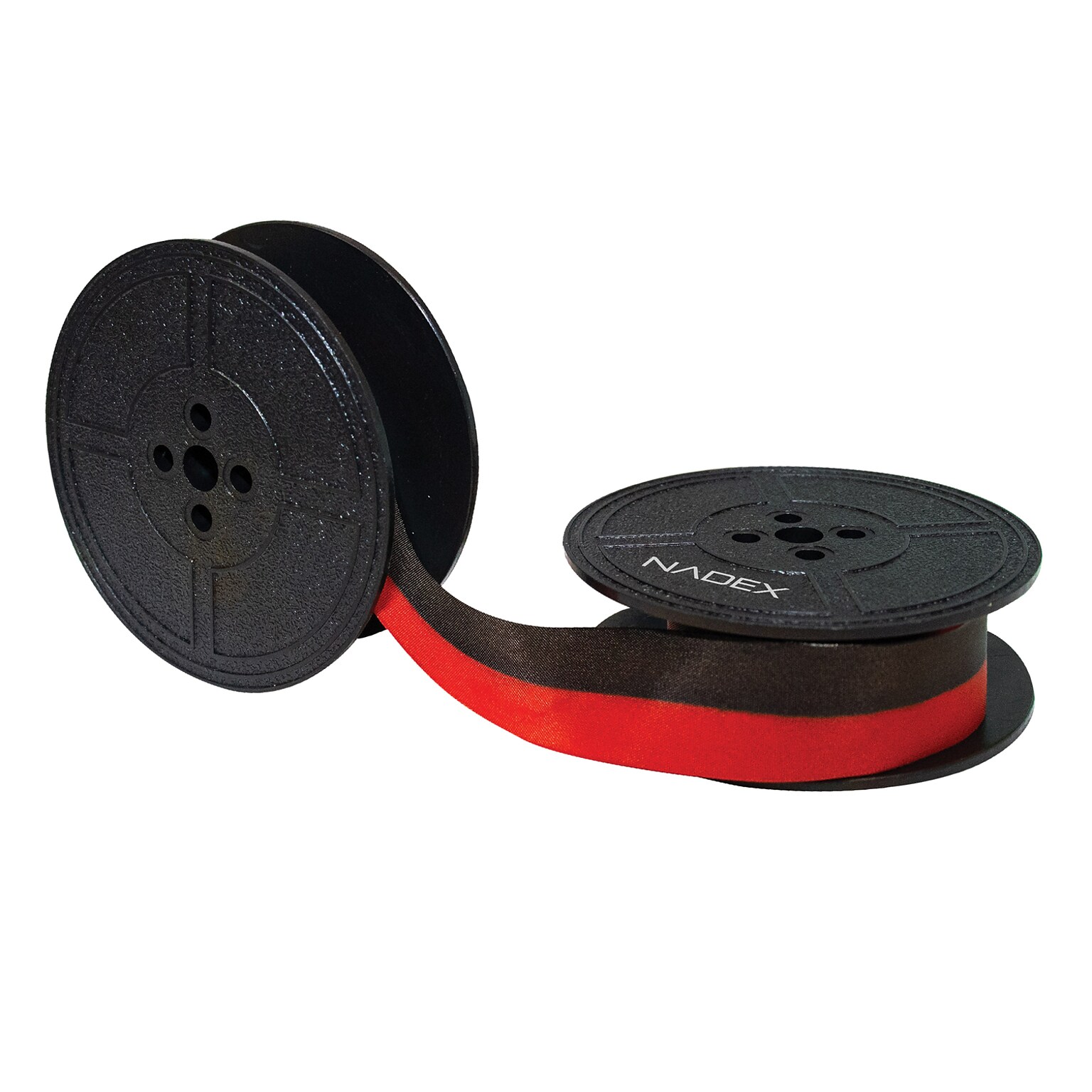 Nadex Coins Twin-Spool Typewriter Ribbon for Manual Typewriters, Red & Black (NXTE-1642)