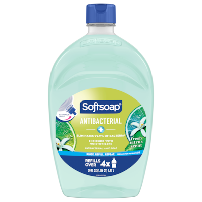 Softsoap Antibacterial Liquid Hand Soap Refill, Fresh Citrus Scent, 50 oz.(61048193)