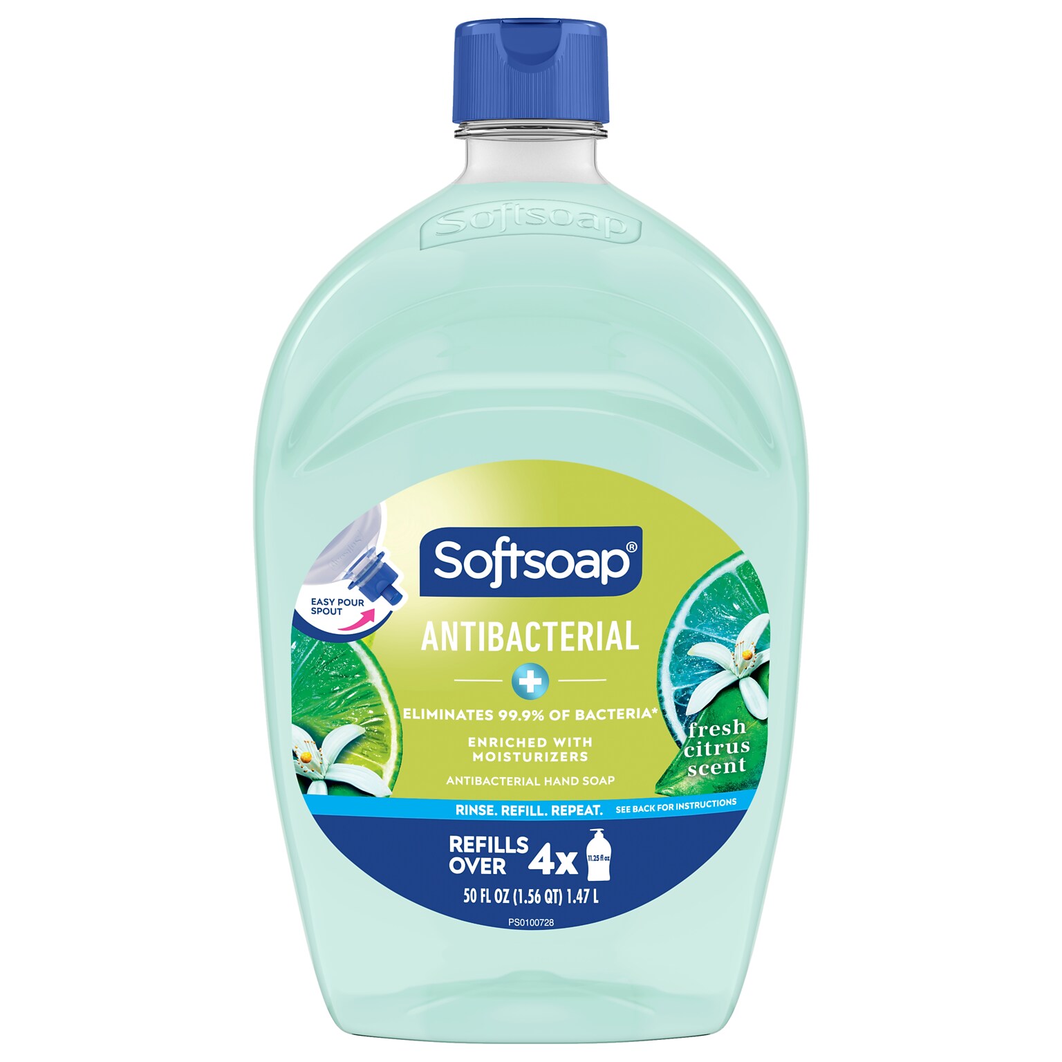 Softsoap Antibacterial Liquid Hand Soap Refill, Fresh Citrus Scent, 50 oz.(61048193)