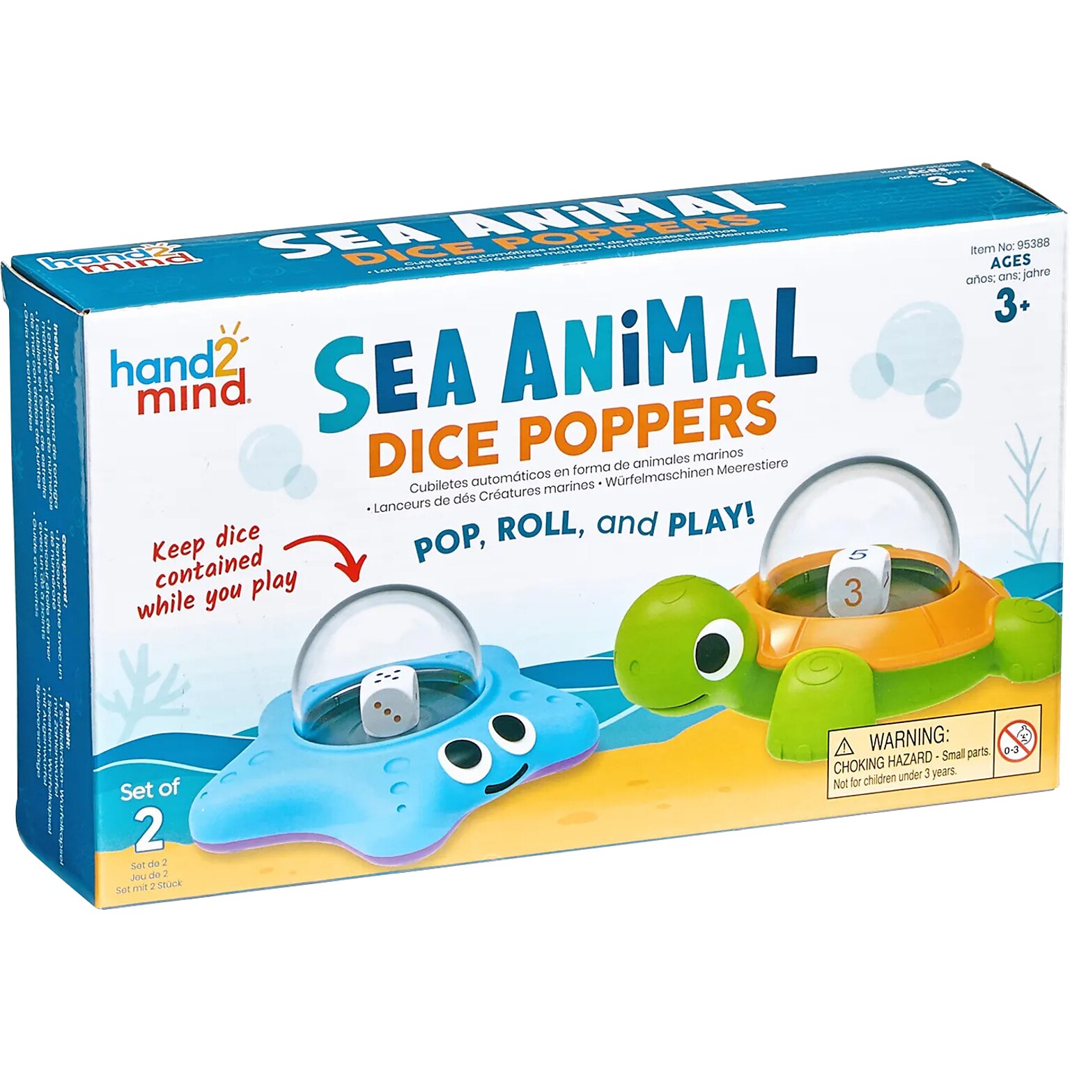 hand2mind Sea Animal Dice Poppers (95388)
