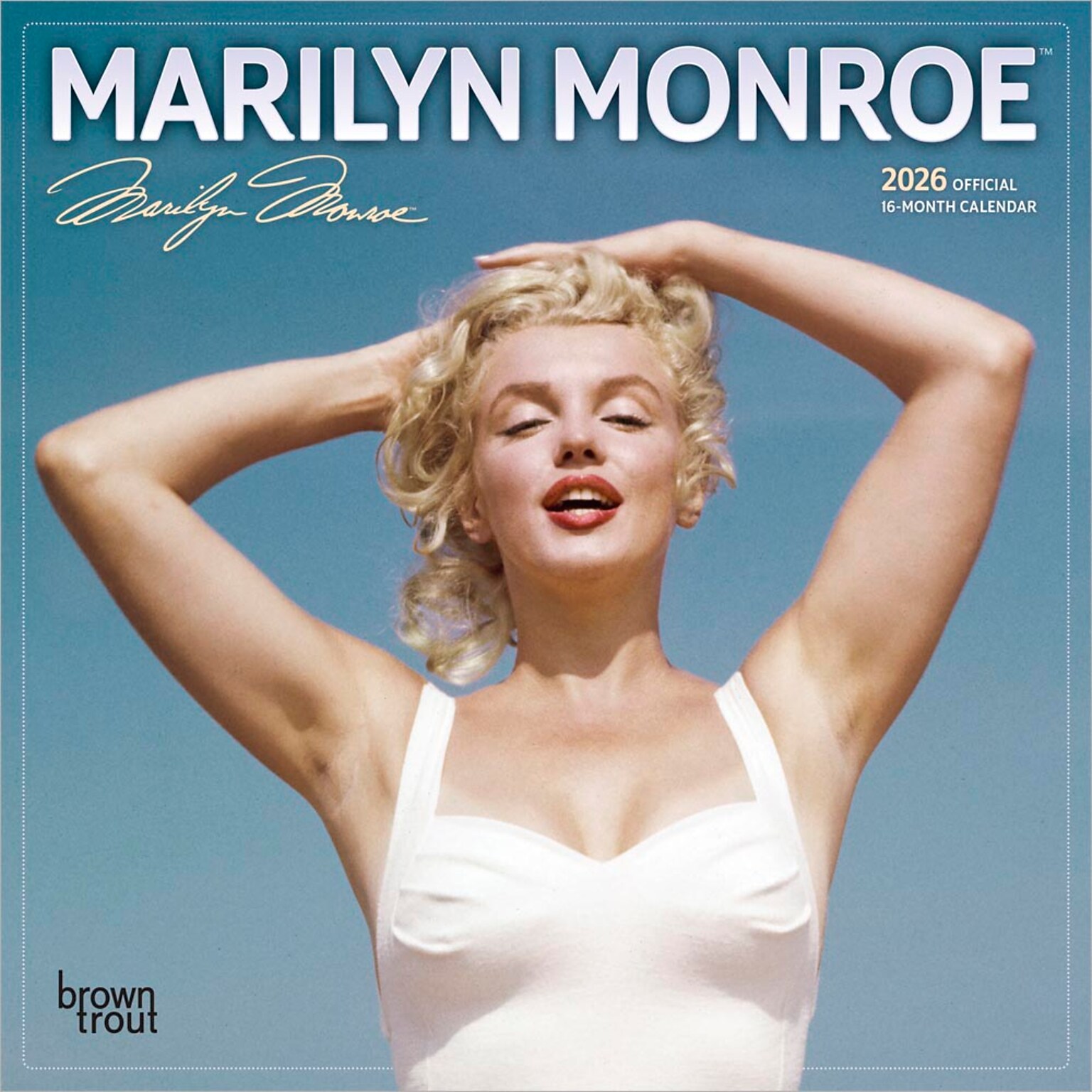 2026 BrownTrout Marilyn Monroe 7 x 7 Monthly Wall Calendar (9798330701377)