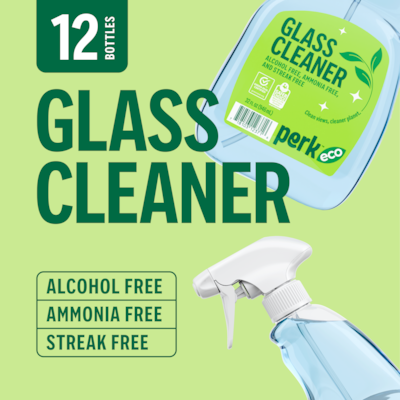 Perk Eco Glass Cleaning Spray, Citrus, 32 oz., 12/Carton (PK611032-ACT)