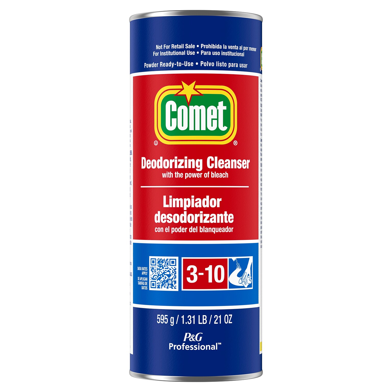 Comet Professional Deodorizing Cleanser Multi Purpose Powder Cleaner, 21 oz., 24/Carton (32987CT)