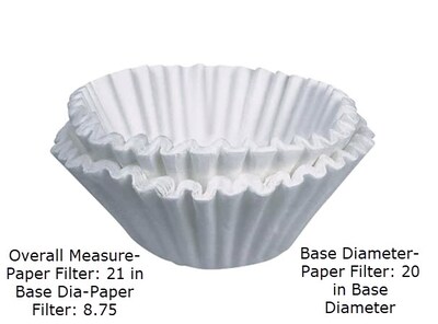 Bunn® Commercial Coffee Filters, 6 Gallon Urn Style, 250/Ct (BUN151050)