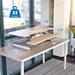 Mount-It! 38"W Manual Adjustable Standing Desk Converter, Maple Woodgrain (MI-15007)