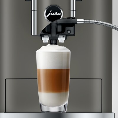 JURA X10 2-Cups Coffee & Espresso Machine Combination, Dark Inox (15669)