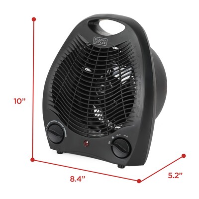 Black & Decker 1500-Watt Portable Ceramic Electric Desk Heater, Black (BHD101B)