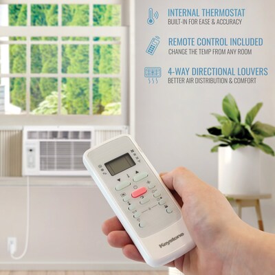 Keystone 115-Volt 5000 BTU Window Air Conditioner with Remote, White (KSTAW05DE)