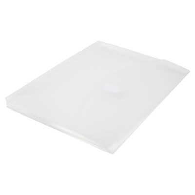 JAM Paper Plastic Binder Pocket, 3-Hole Punched, Clear, 3/Pack (218VB1CLX3)