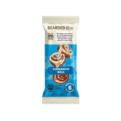 Bearded Bros Gluten Free Cinnamon Roll Energy Bar, 1.9 oz., 10/Pack (220-02916)