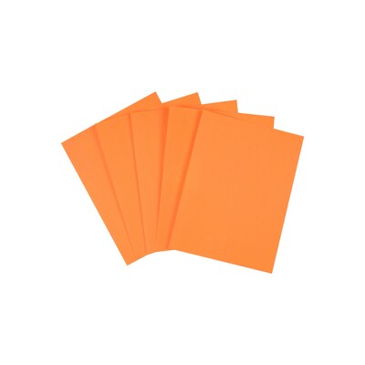 Staples Brights Multipurpose Colored Paper, 20 lbs., 8.5 x 11, Orange, 500/Ream (25208)