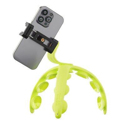 Tenikle Bendable Suction Cup Camera Mount & Holder, iPhone & Android Compatible, Yellow (TPRO-01-YEL)