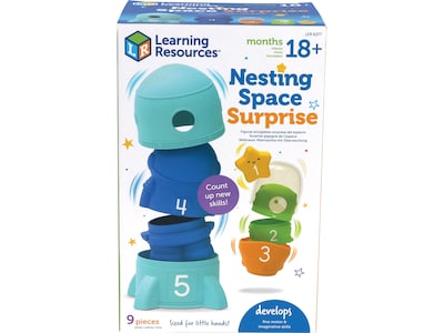 Learning Resources Space Surprise Nesting Toys, 5/Set (LER6377)