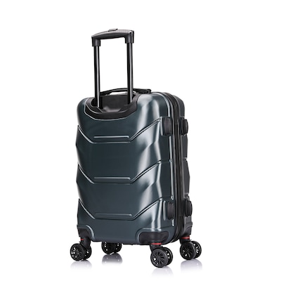 DUKAP Zonix 20" Hardside Carry-On Suitcase, 4-Wheeled Spinner, TSA Checkpoint Friendly, Green (DKZON00S-GRE)